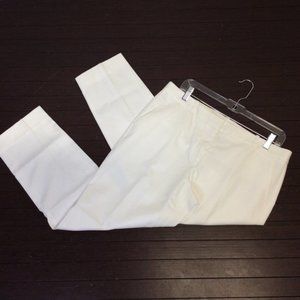 Anne Klein Size 10 White Crop Pants
